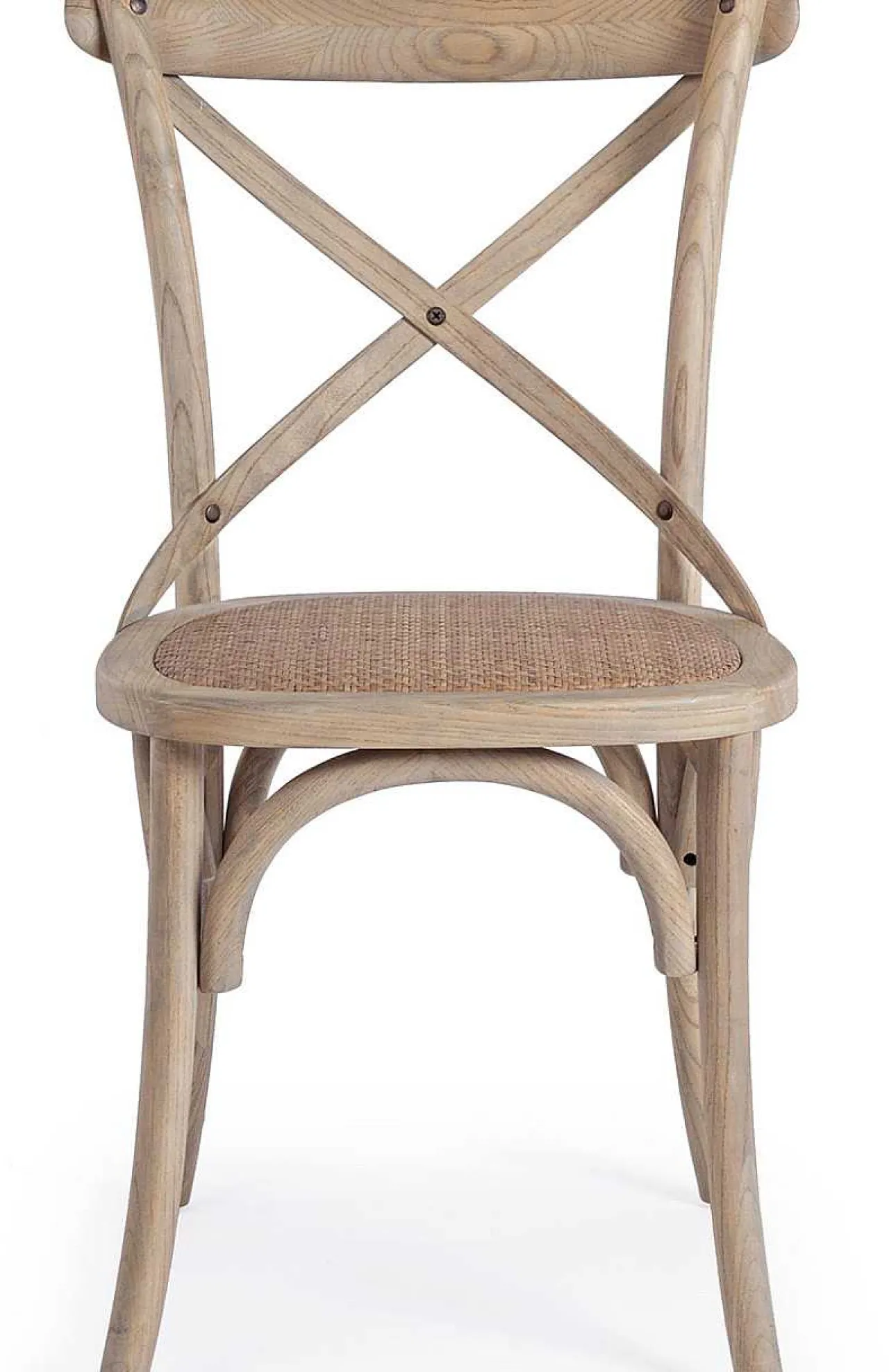 mutoni lifestyle Holzstuhl Cross Grau Natur> Holzstühle
