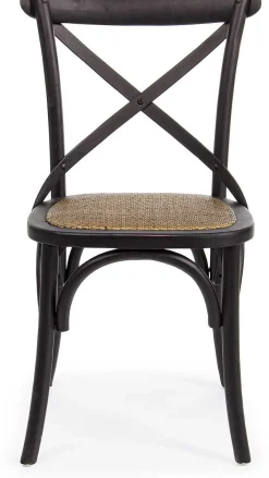 mutoni lifestyle Holzstuhl Cross Schwarz><noscript><img width=