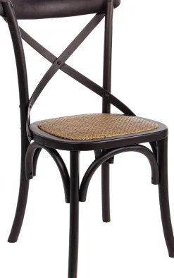 mutoni lifestyle Holzstuhl Cross Schwarz><noscript><img width=