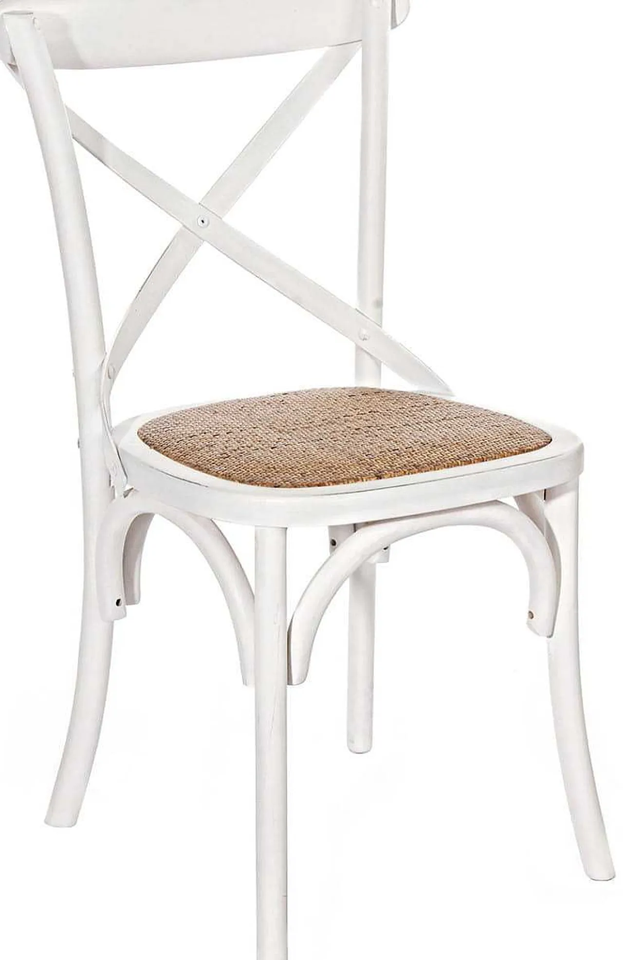 mutoni lifestyle Holzstuhl Cross Weiss> Holzstühle