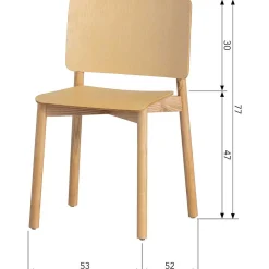 mutoni living Holzstuhl Karel Natur><noscript><img width=