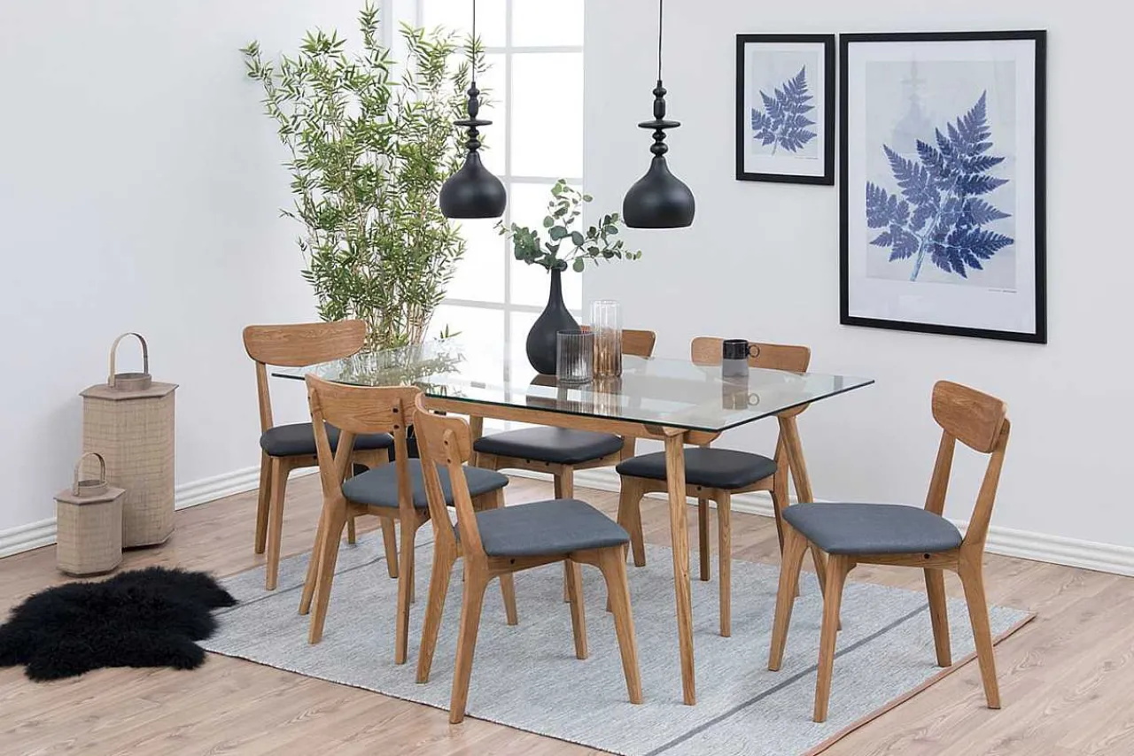 mutoni scandi Holzstuhl Light Retro Dunkelgrau> Holzstühle