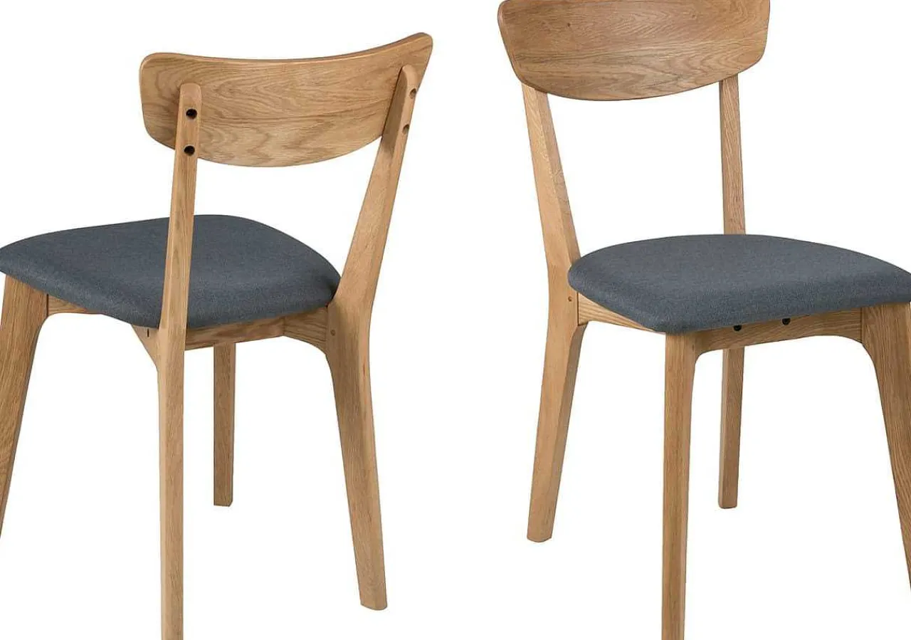 mutoni scandi Holzstuhl Light Retro Dunkelgrau> Holzstühle