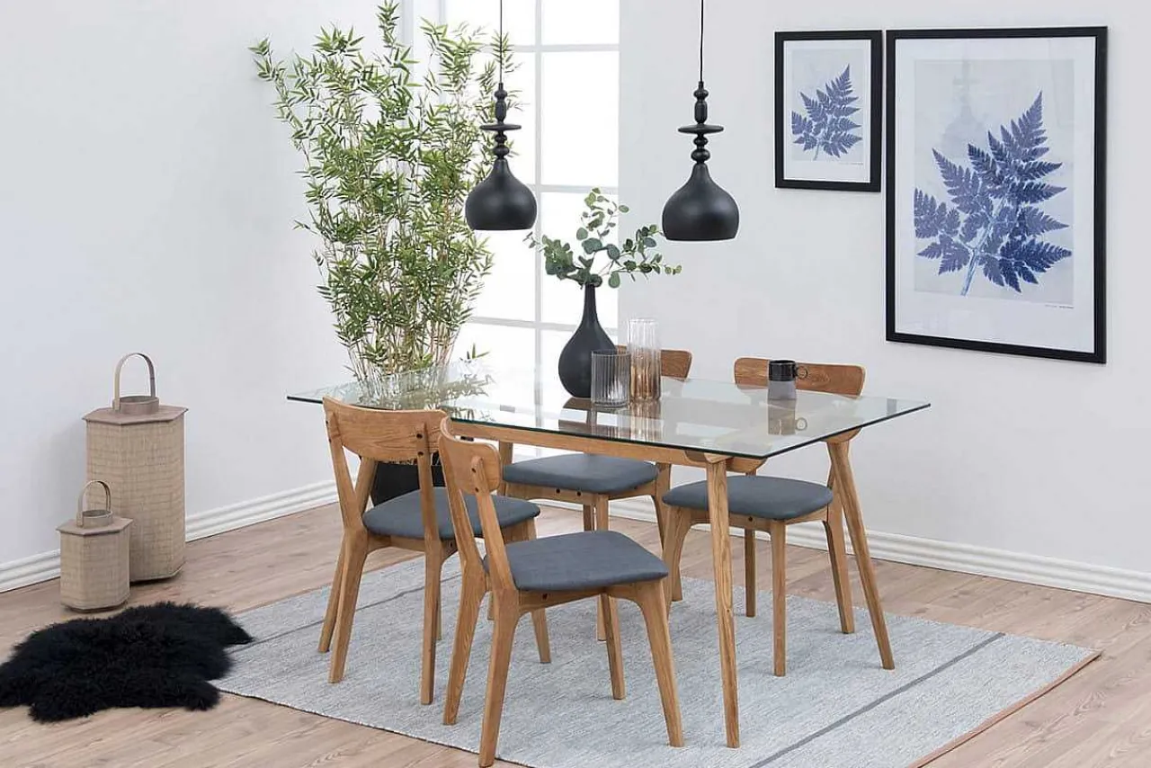 mutoni scandi Holzstuhl Light Retro Dunkelgrau> Holzstühle