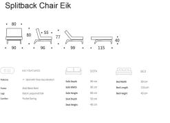 Innovation Living Innovation Sessel Splitback Eik> Schlafsessel