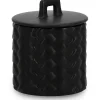 mutoni lifestyle Kerze Twine Mit Deckel Schwarz Rund 10> Kerzen