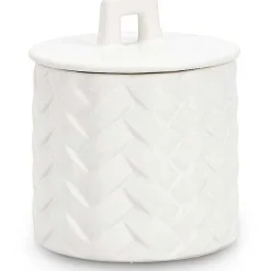 mutoni lifestyle Kerze Twine Mit Deckel Weiss Rund 10> Kerzen