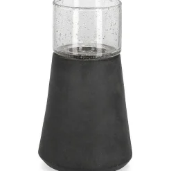 mutoni lifestyle Kerzenhalter Mardan Schwarz Rund 11> Kerzenständer & -Halter