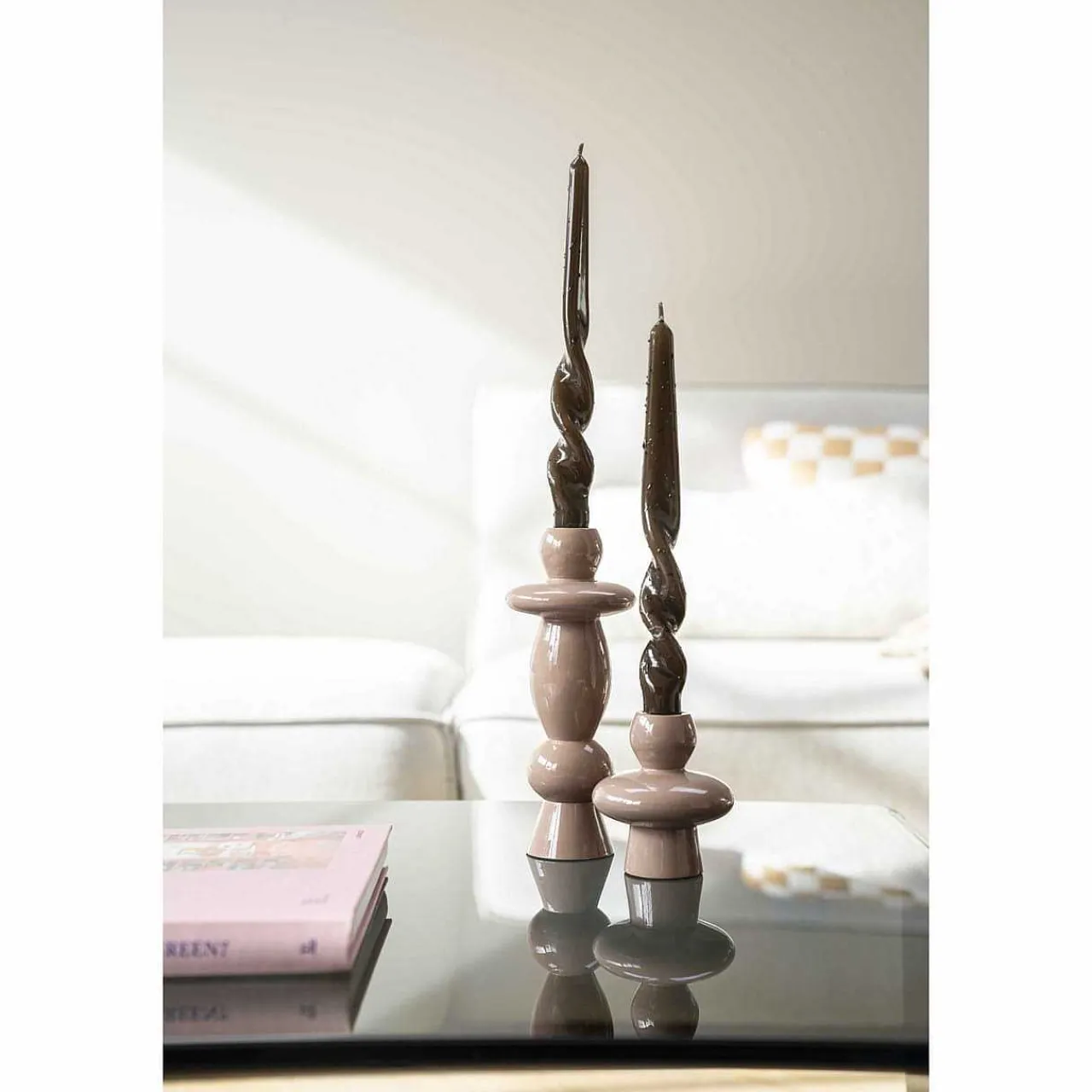 By-Boo Kerzenständer Barolo Altrosa (2Er-Set)> Kerzenständer & -Halter
