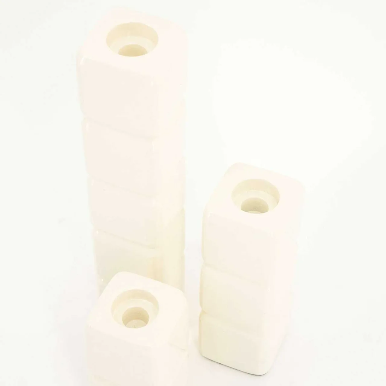 By-Boo Kerzenständer Cube Beige (3Er-Set)> Kerzenständer & -Halter