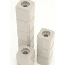 By-Boo Kerzenständer Cube Taupe (3Er-Set)> Kerzenständer & -Halter