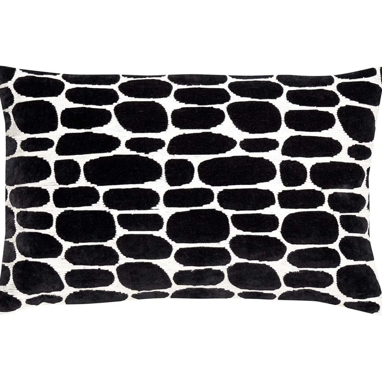 mutoni living Kissen Anwar Offwhite/Schwarz 60X40> Kissen
