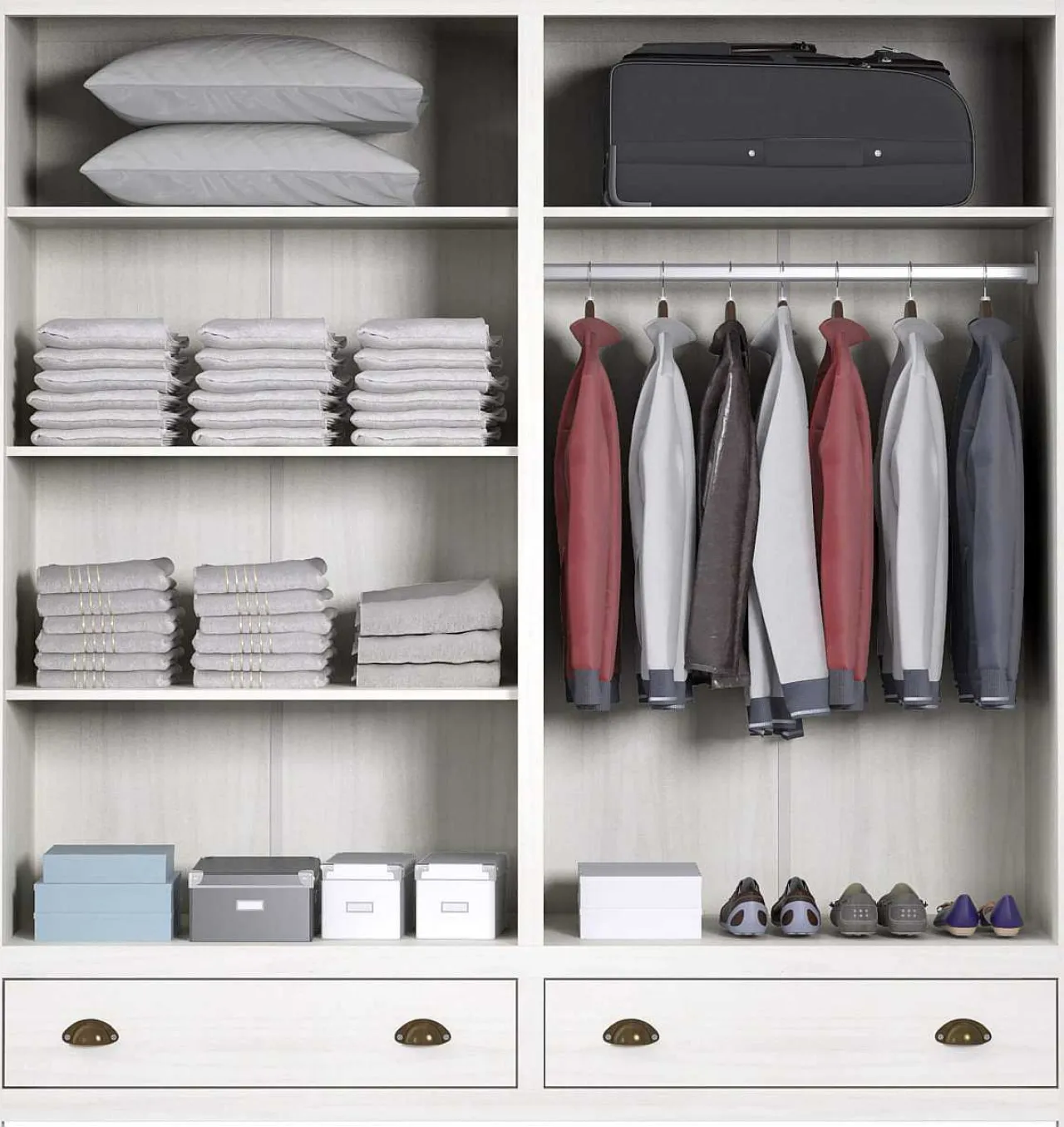 mutoni trend Kleiderschrank Kiefer Massiv 176X54X185> Kleiderschränke