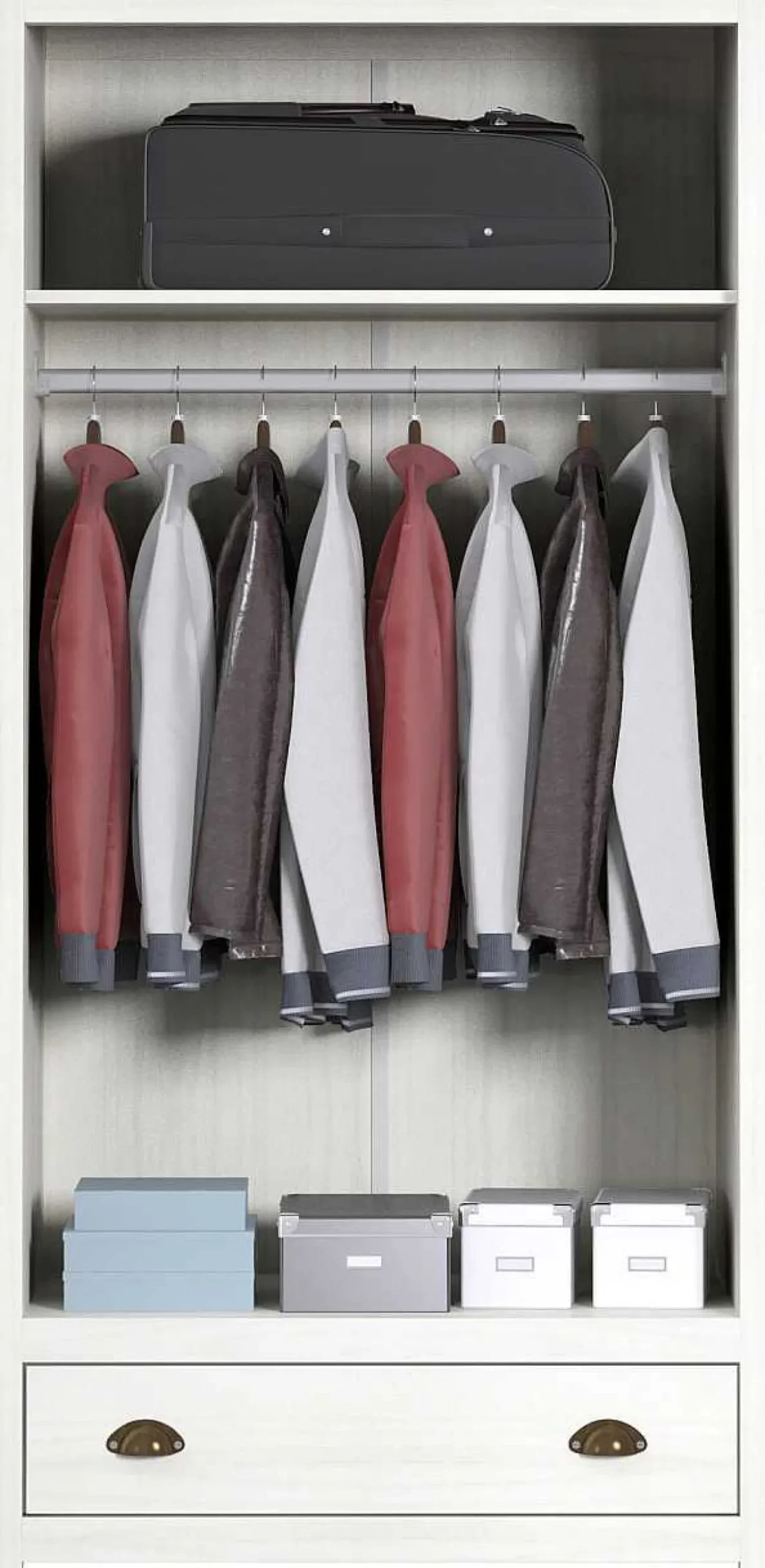 mutoni trend Kleiderschrank Kiefer Massiv 91X54X185> Kleiderschränke