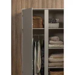 mutoni living Kleiderschrank Maevy Kiefer Cloud Grey 200X100> Kleiderschränke