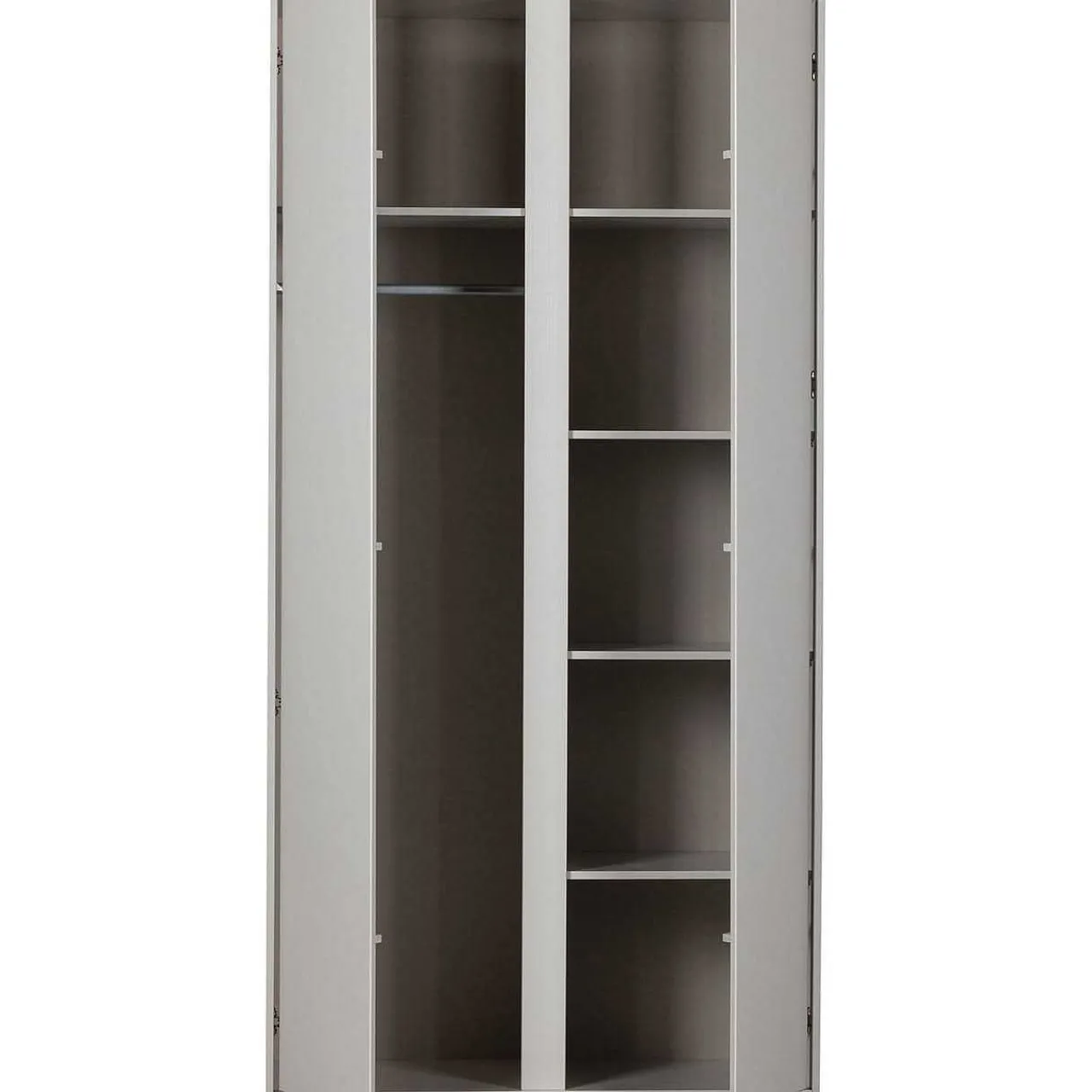 mutoni living Kleiderschrank Maevy Kiefer Cloud Grey 200X100> Kleiderschränke
