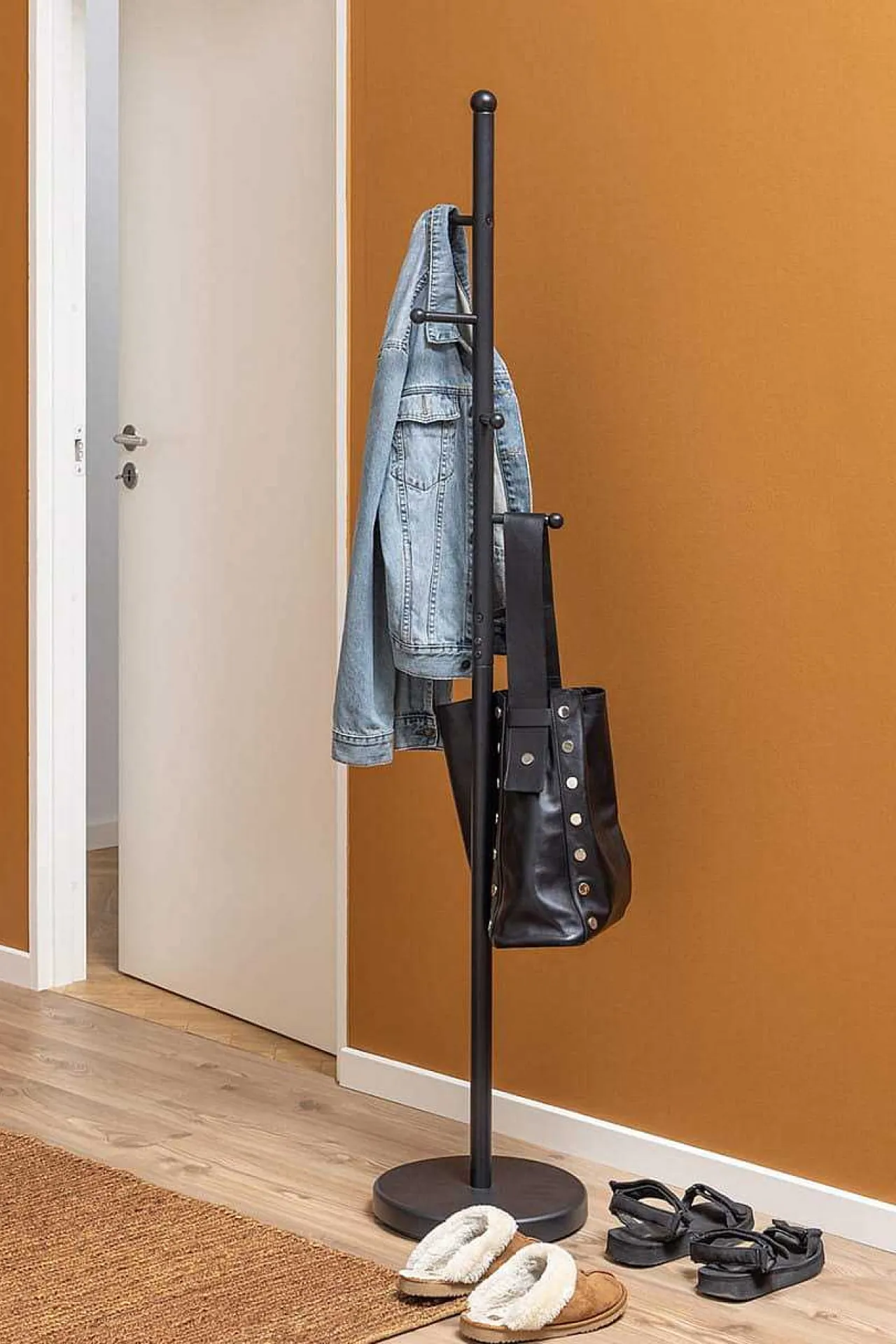 mutoni scandi Kleiderständer Amaryllis Metall Schwarz 170> Garderoben & Kleiderständer