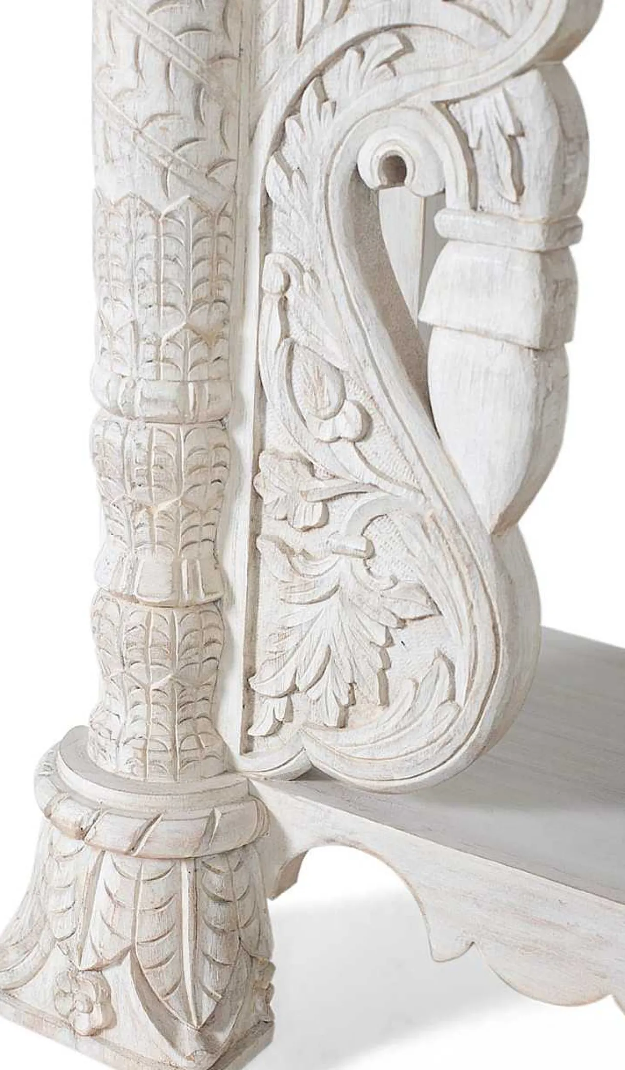 mutoni inspiration Konsole Antique Mangoholz Antikweiss 180X90> Konsolentische