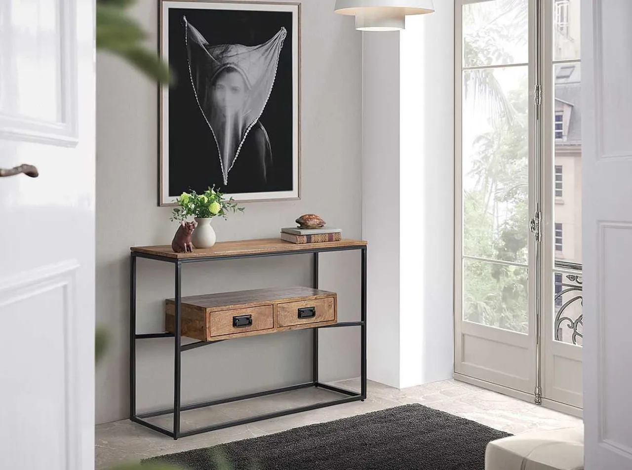 mutoni inspiration Konsole Mangoholz Natur 110X78> Konsolentische