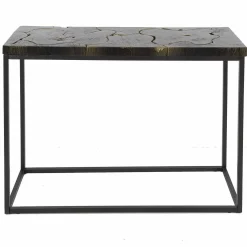 mutoni industrial Konsolentisch Black&Gold Teak> Konsolentische