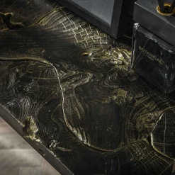 mutoni industrial Konsolentisch Black&Gold Teak><noscript><img width=