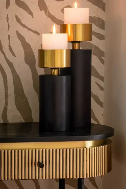 Richmond Interiors Konsolentisch Ironville Marmor Gold 100><noscript><img width=