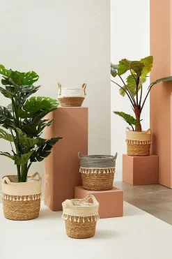 mutoni lifestyle Korb Bridget Elfenbein Natur Rund (3Er-Set)><noscript><img width=