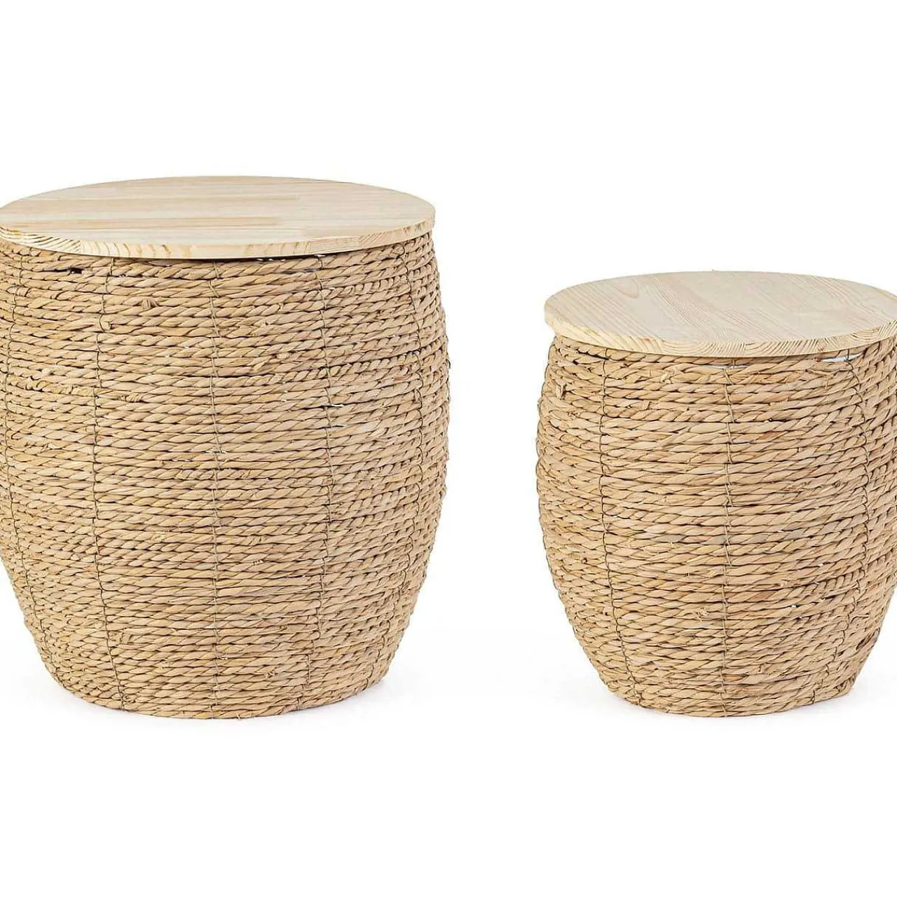 mutoni lifestyle Korb Shakir Natur Rund (2Er-Set)> Boxen & Körbe