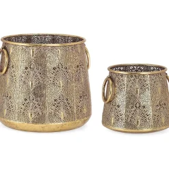 mutoni lifestyle Laterne Larjam Gold (2Er-Set)> Laternen