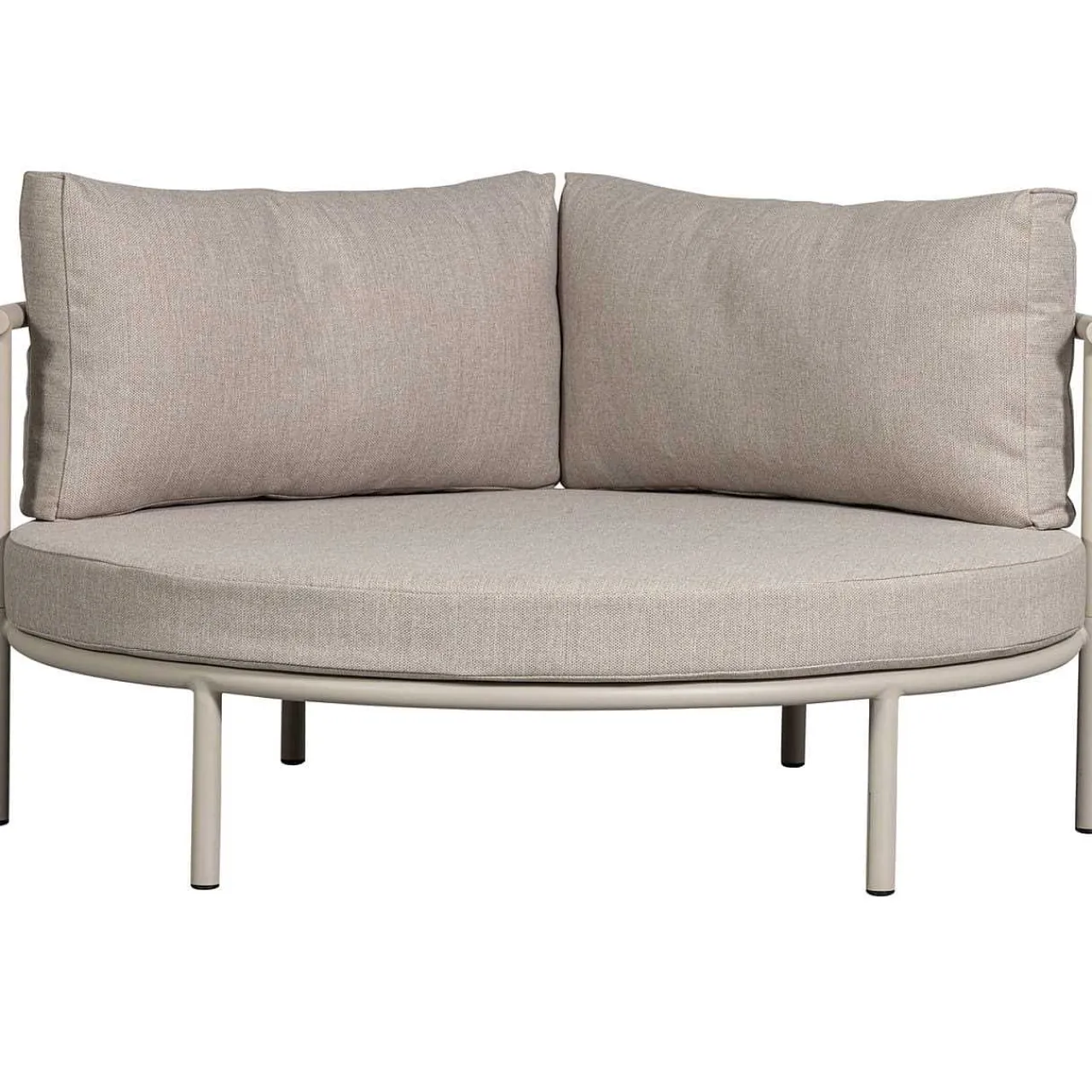 mutoni living Loungebett Mulberry Rund Aluminium Sand 150> Daybeds Und Sonneninseln