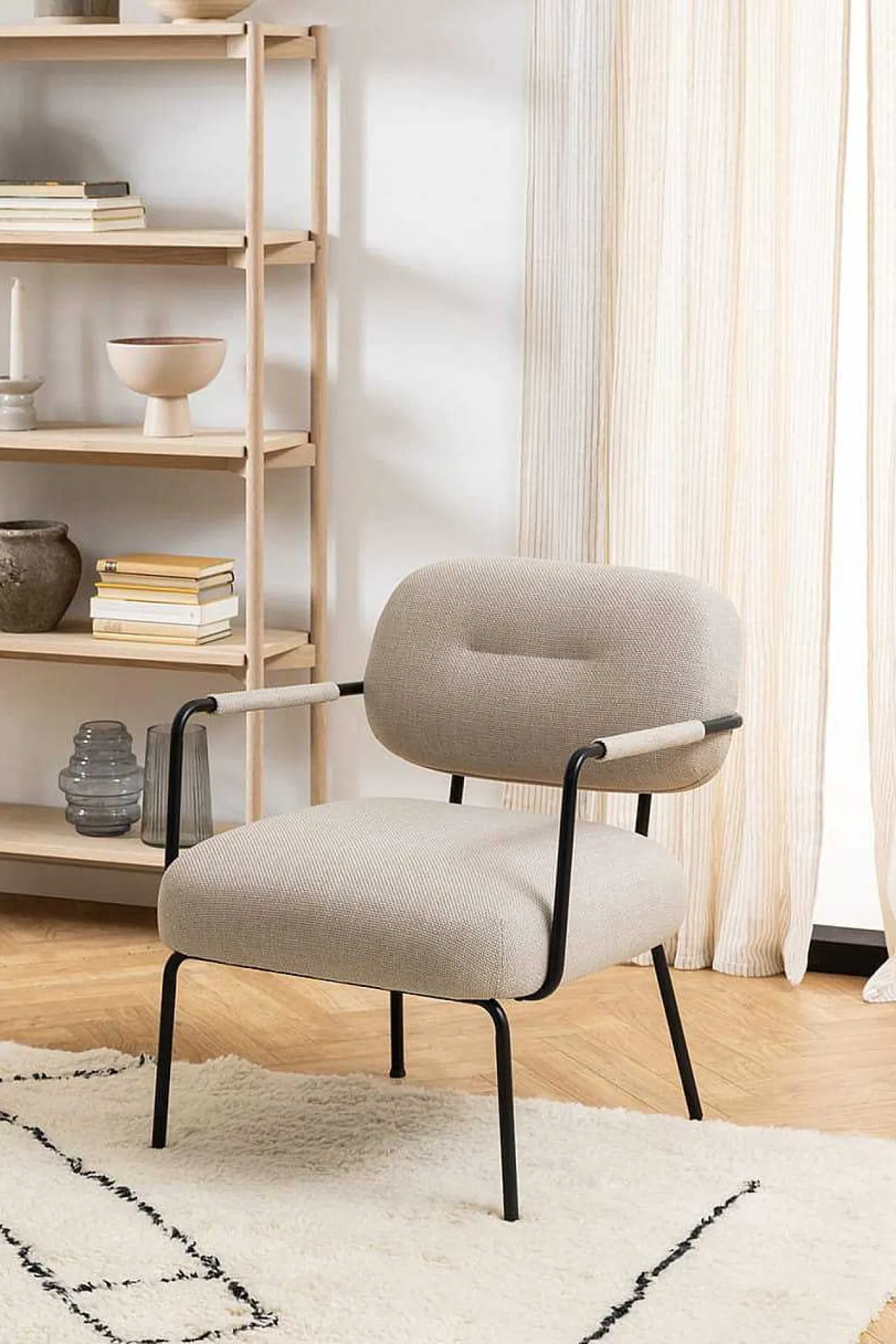 mutoni scandi Loungesessel Daenerys Beige> Loungesessel