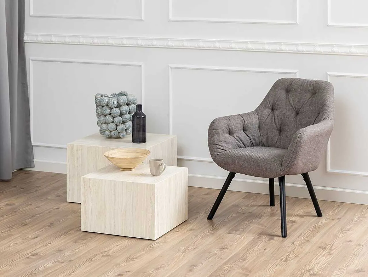 mutoni scandi Loungesessel Fleur Graubraun> Loungesessel