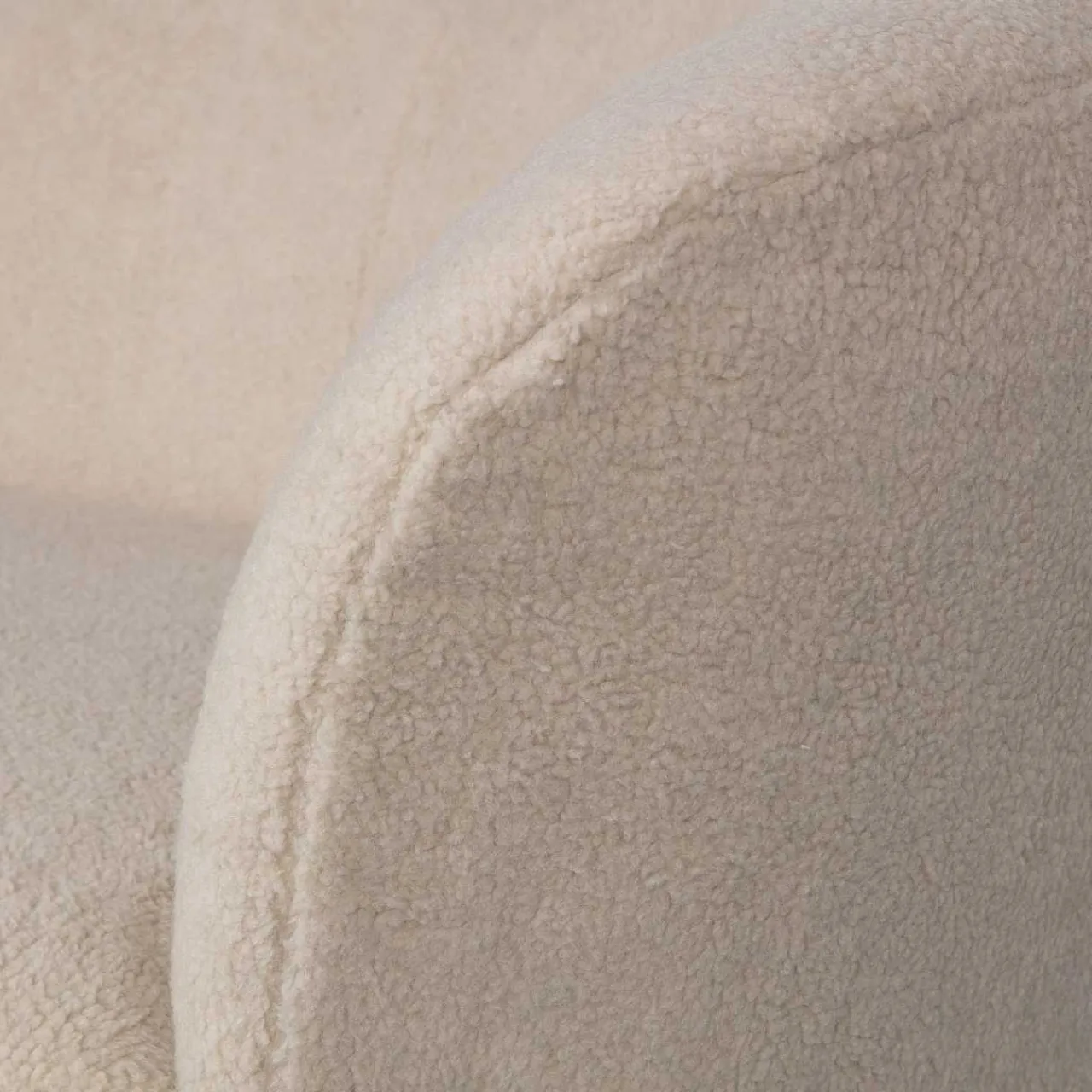 mutoni living Loungesessel Sara Links Teddy Offwhite> Loungesessel