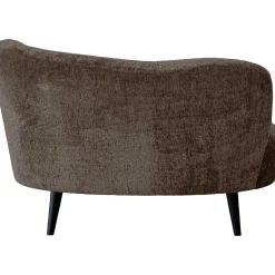 mutoni living Loungesessel Sara Rechts Chunky Velvet Graubraun> Loungesessel