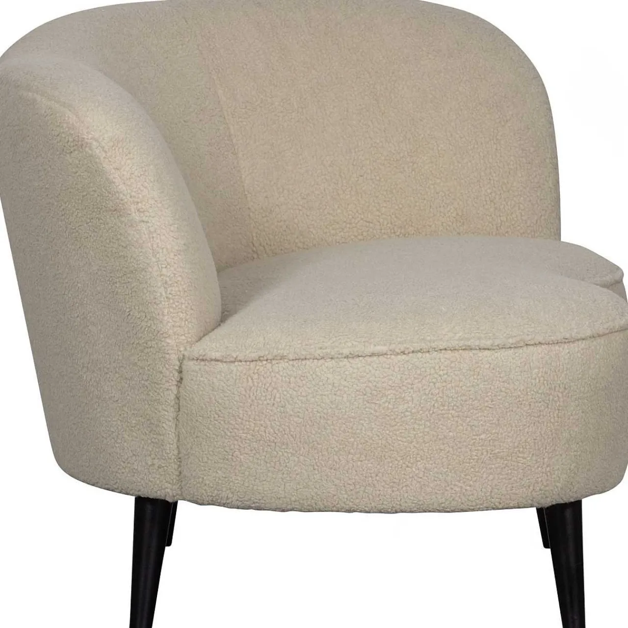 mutoni living Loungesessel Sara Rechts Teddy Offwhite> Loungesessel