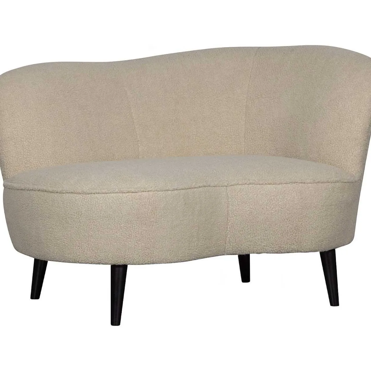 mutoni living Loungesessel Sara Rechts Teddy Offwhite> Loungesessel