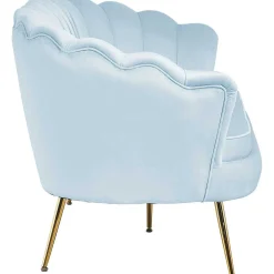 mutoni casual Muschelsofa 3-Sitzer Samt Silberblau><noscript><img width=