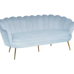 mutoni casual Muschelsofa 3-Sitzer Samt Silberblau><noscript><img width=