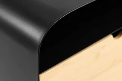mutoni scandi Nachttisch Imogen Stahl Schwarz Natur 35X25><noscript><img width=