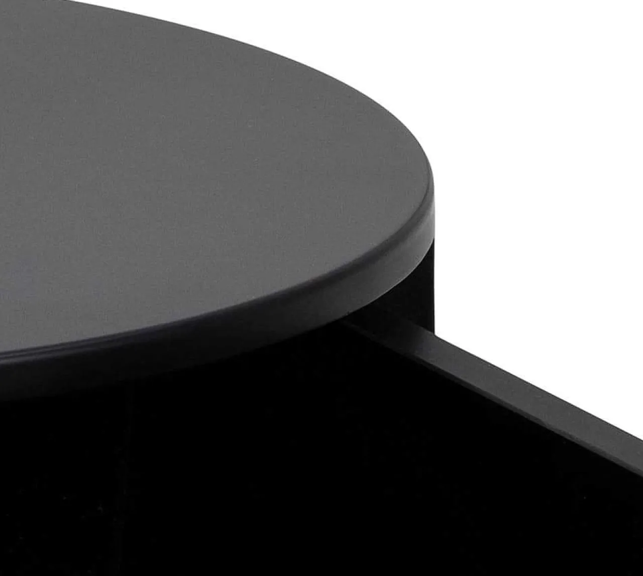 mutoni scandi Nachttisch Parinton Schwarz 40> Schlafzimmer