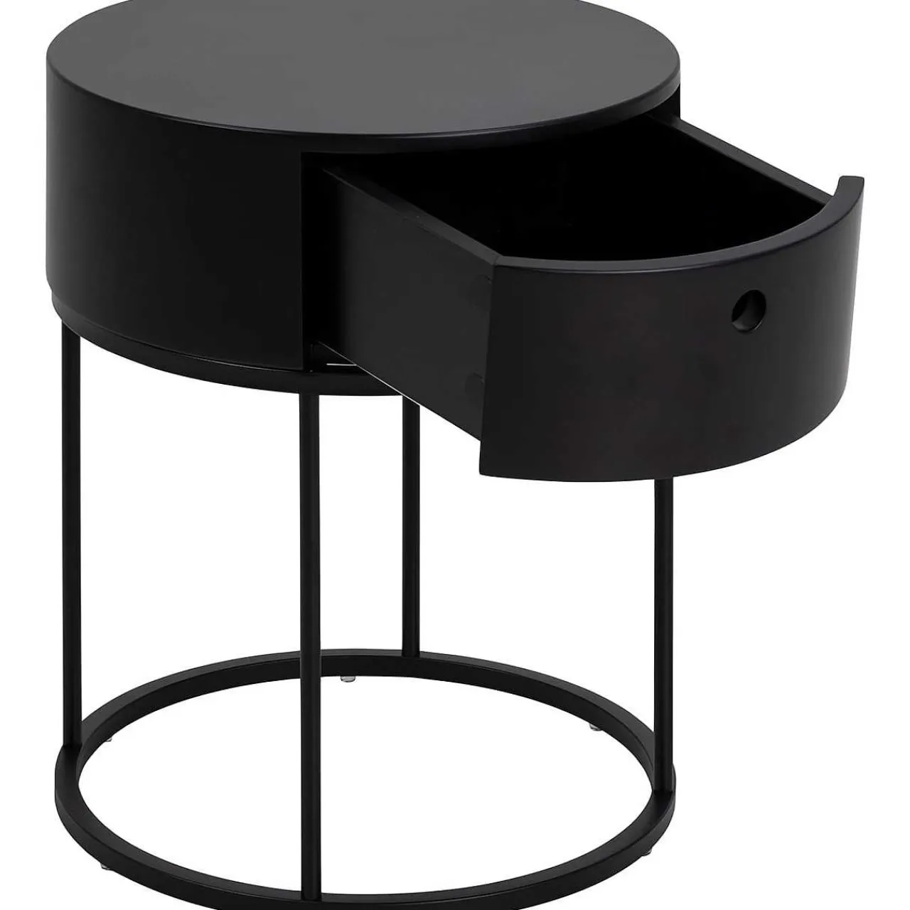 mutoni scandi Nachttisch Parinton Schwarz 40> Schlafzimmer