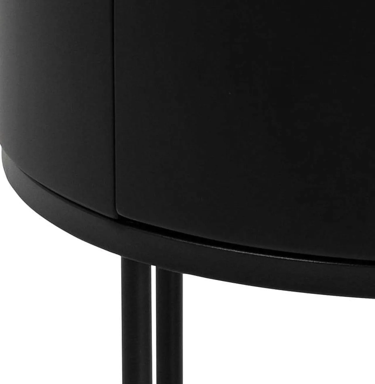 mutoni scandi Nachttisch Parinton Schwarz 40> Schlafzimmer