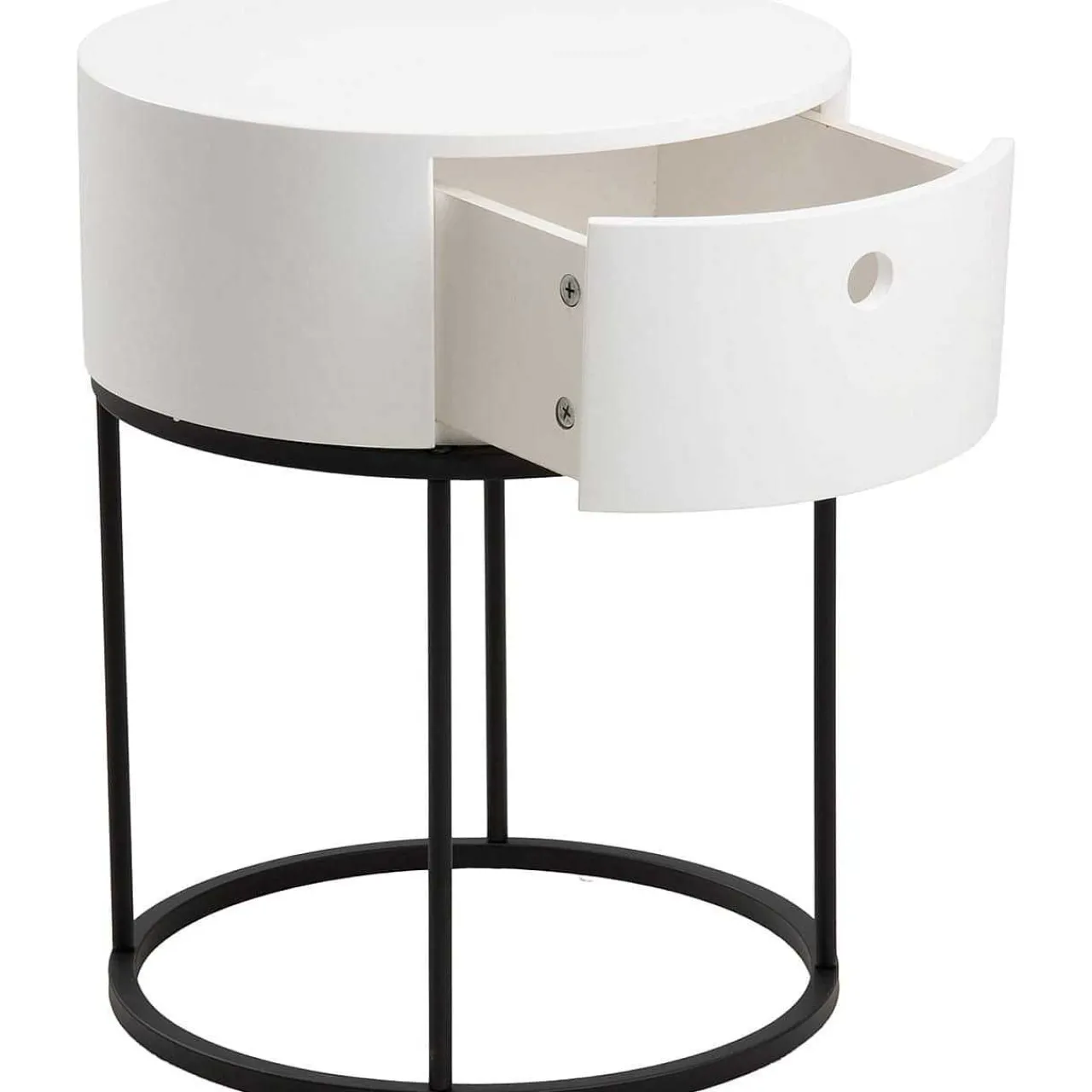 mutoni scandi Nachttisch Parinton Weiss 40> Schlafzimmer