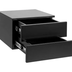 mutoni scandi Nachttisch Rognonas Schwarz 37X32> Schlafzimmer