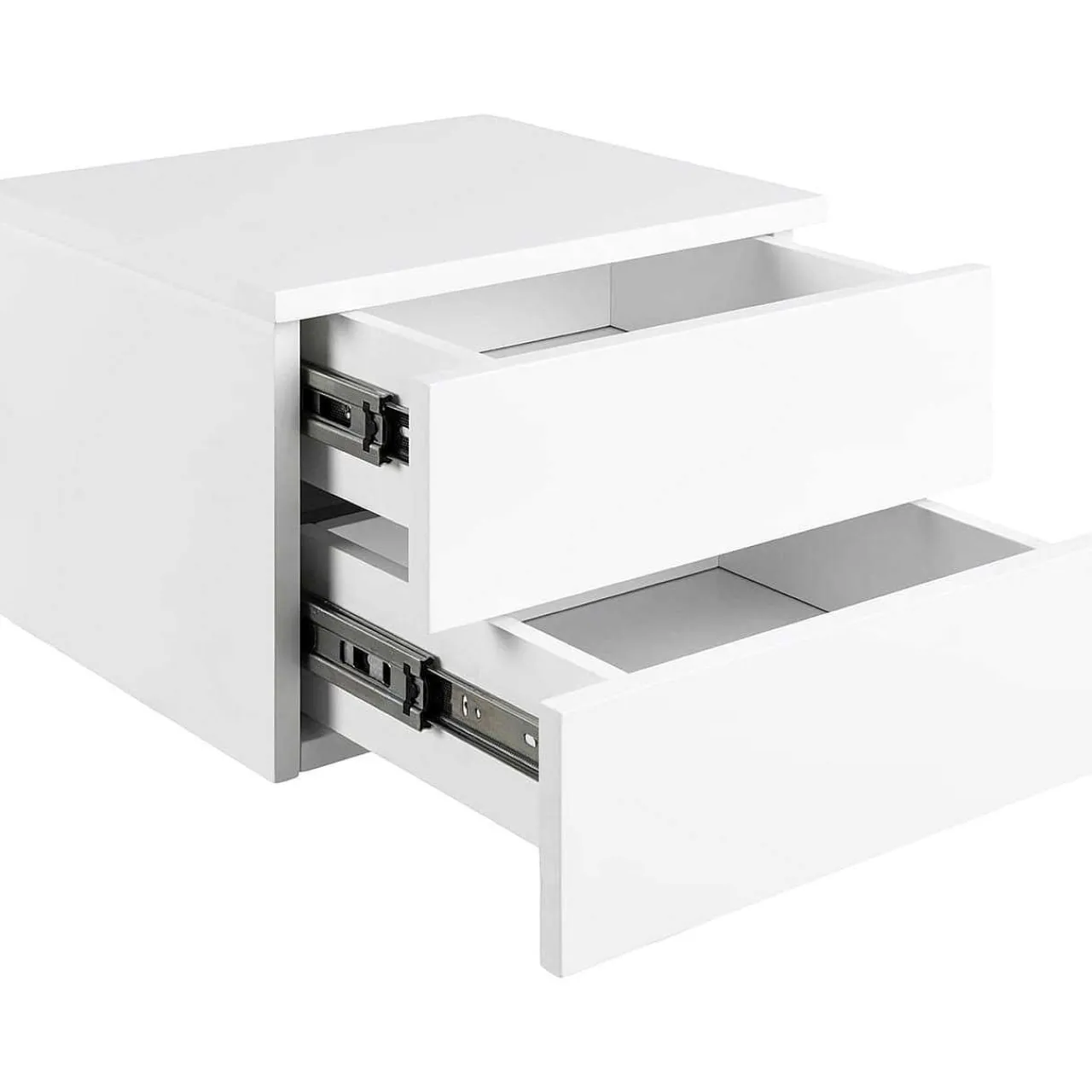 mutoni scandi Nachttisch Rognonas Weiss 37X32> Schlafzimmer