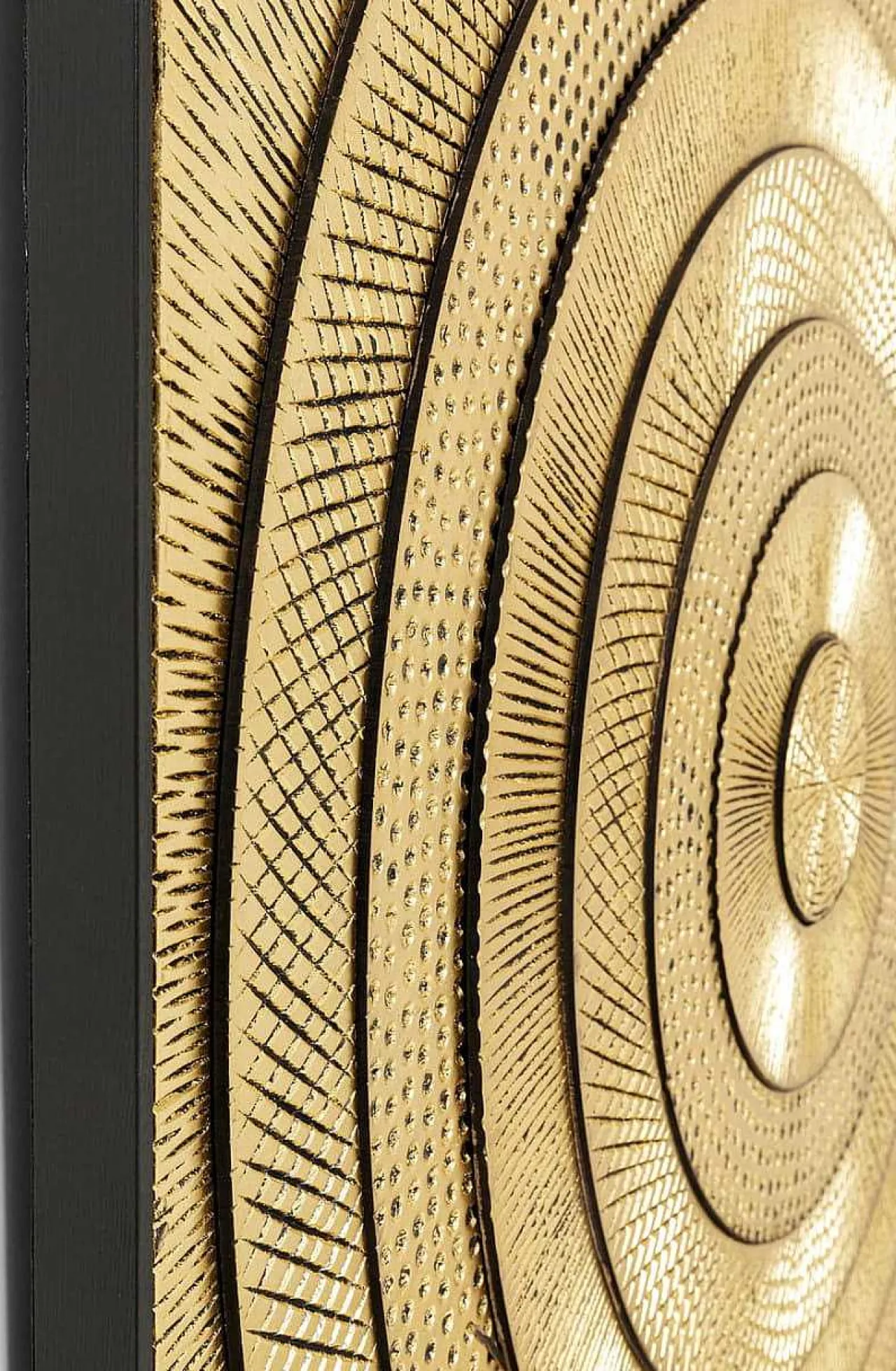 KARE Design Objektbild Art Circle Gold 120X120> Ölbilder