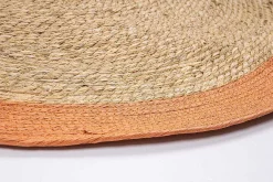 mutoni lifestyle Outdoor Teppich Zahra Natur-Orange Rund 120> Outdoorteppiche