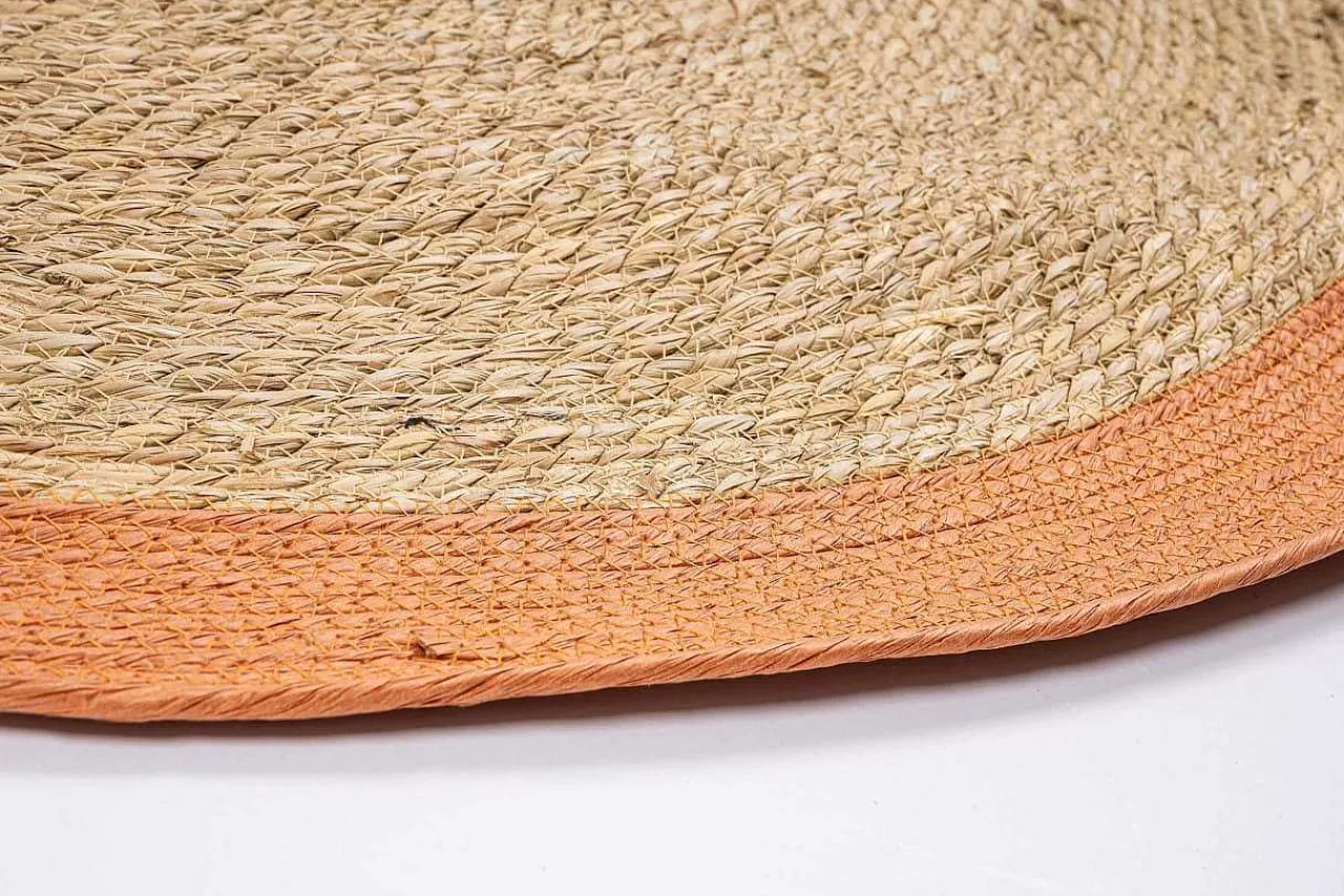 mutoni lifestyle Outdoor Teppich Zahra Natur-Orange Rund 120> Outdoorteppiche