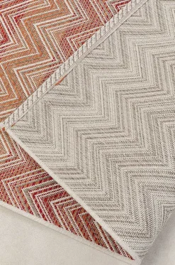 KARE Design Outdoor Teppich Zigzag Rot 160X230> Outdoorteppiche