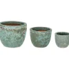 mutoni lifestyle Pflanzentopf Duyen Grun (3Er-Set)> Gartenvasen Und Pflanzkübel